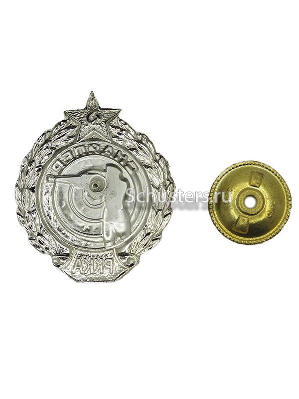 Manufacturing and selling Sniper breast badge RKKA (Знак снайпер РККА) M3-430-Z production with worldwide delivery